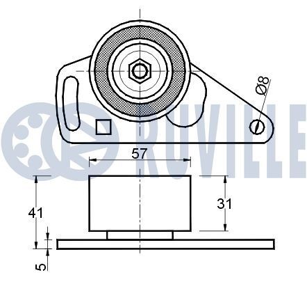 RUVILLE Tendeur, chaîne de distribution 3453004 3453004 Tendeur de chaine de distribution FORD USA ECONOLINE RUVILLE