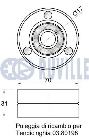 RUVILLE Styrskena, kamkedja 3458004 3458004 RUVILLE glidskenor CITROЁN C4