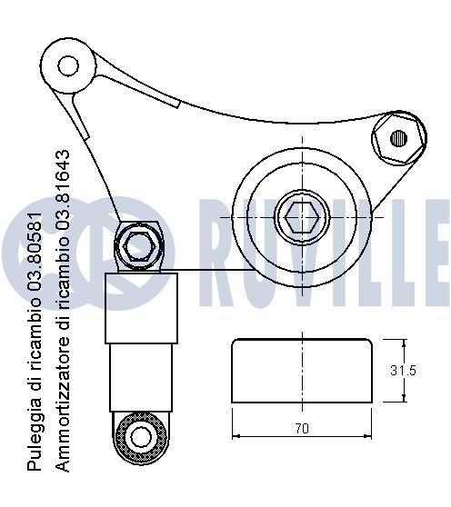 RUVILLE Vodiaca liżta rozvodovej reżaze 3468005 RUVILLE 3468005 Klzné vedenie Nissan Almera Mk2 lacné