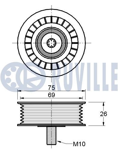 RUVILLE Aksialledd, parallellstag 915233 RUVILLE Aksialledd, parallellstag 915233