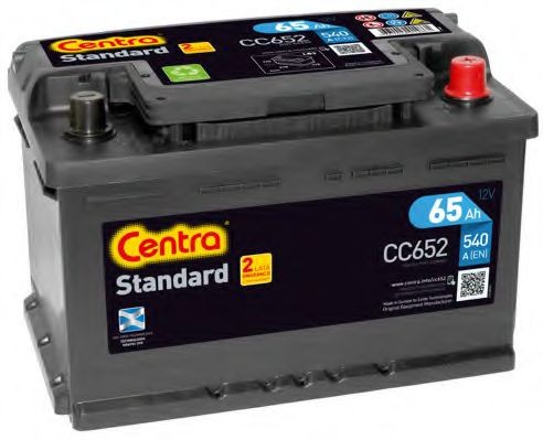 CENTRA Startbatteri CC652 CENTRA CC652 Bilbatteri Audi QUATTRO originale