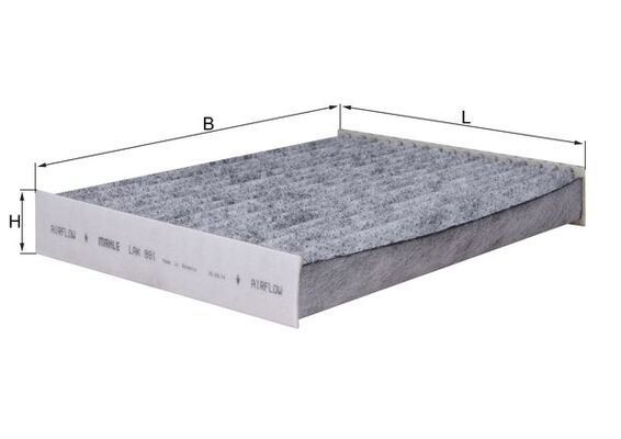 KNECHT Pollenfilter LAK 891 LAK 891 Pollenfilter NISSAN ALTIMA KNECHT