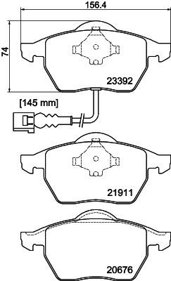 MINTEX Piduriklotsid MDB2041 Piduriklotsid MINTEX CITIGO MDB2041 odav