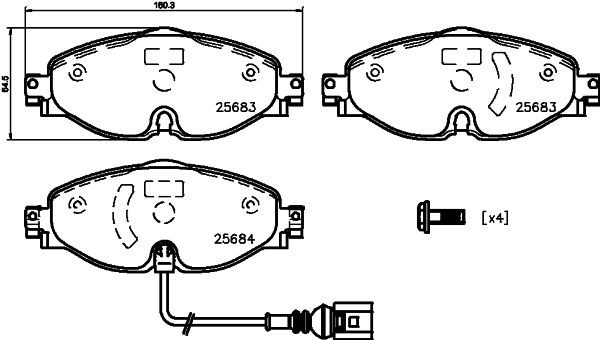 MINTEX Piduriklotsid MDB3340 MDB3340 Klotsid SKODA CITIGO MINTEX