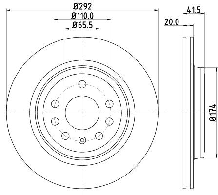 Remschijf MINTEX MDC1675 MINTEX MDC1675 Remschijf keramische Ferrari F430 2009