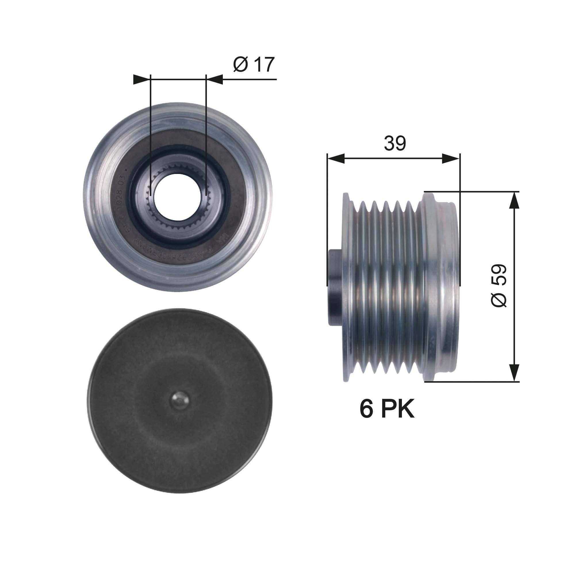 GATES Dynamopoelie OAP7113 GATES OAP7113 Dynamo onderdelen Alfa Romeo MITO originele