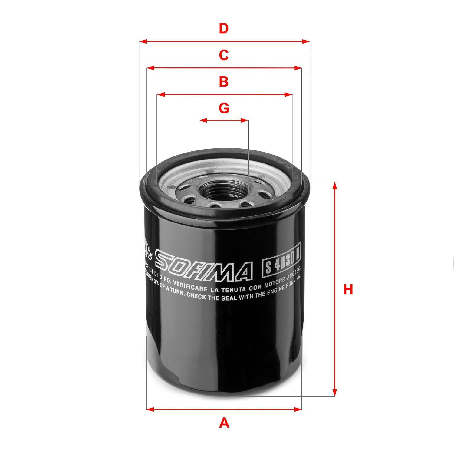 SOFIMA Oil filter S 4030 R Peugeot 5008 SOFIMA oil filter S4030R