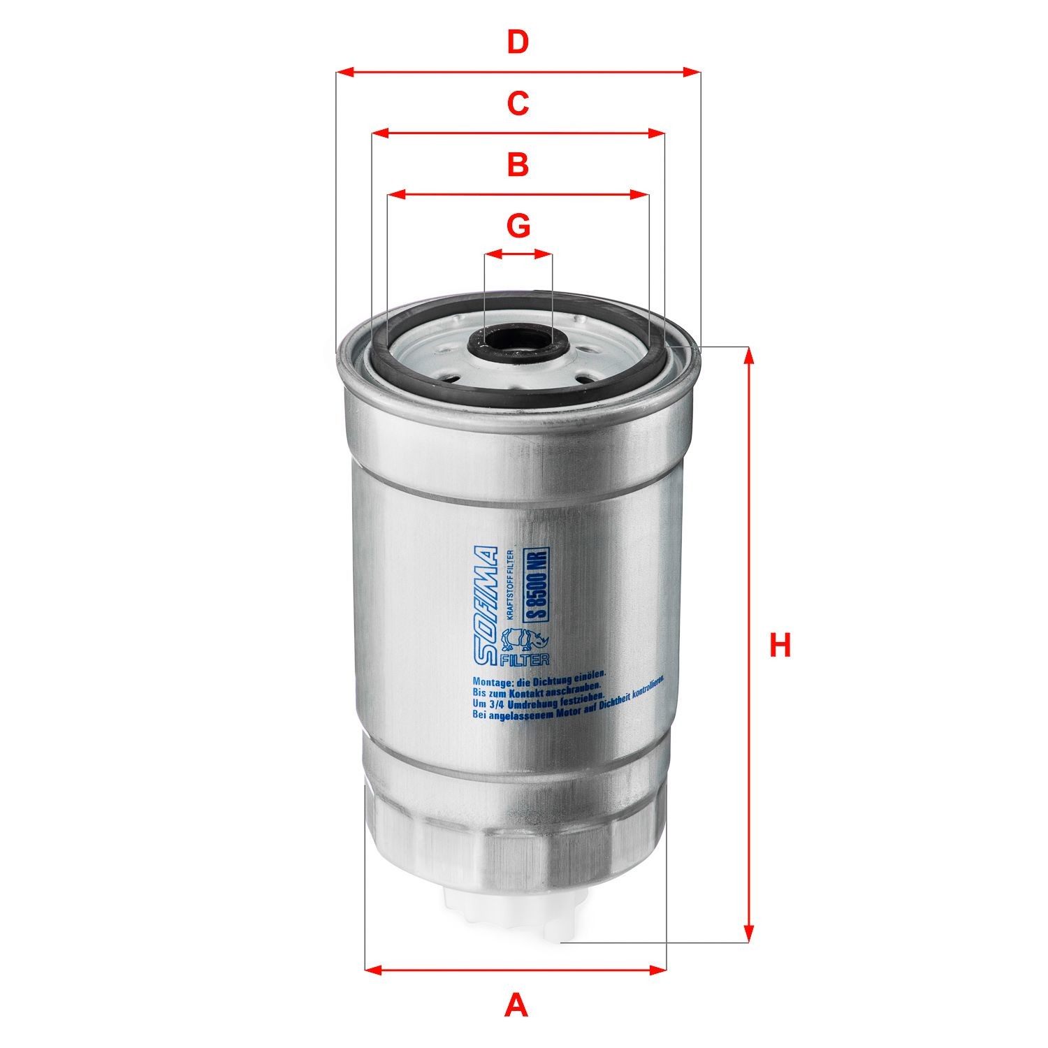 SOFIMA Kraftstofffilter S 8500 NR S 8500 NR Kraftstofffilter ALFA ROMEO 159 SOFIMA kaufen