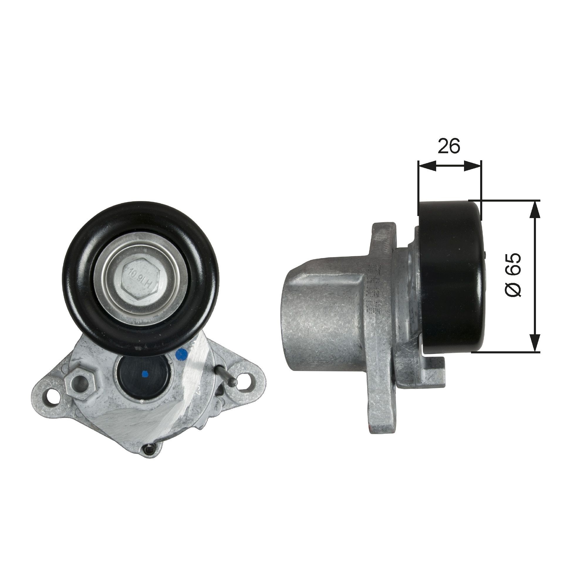Spanrol, poly V-riem GATES T39293 GATES DriveAlign T39293: Spanrol v-snaar Hyundai i30 2015