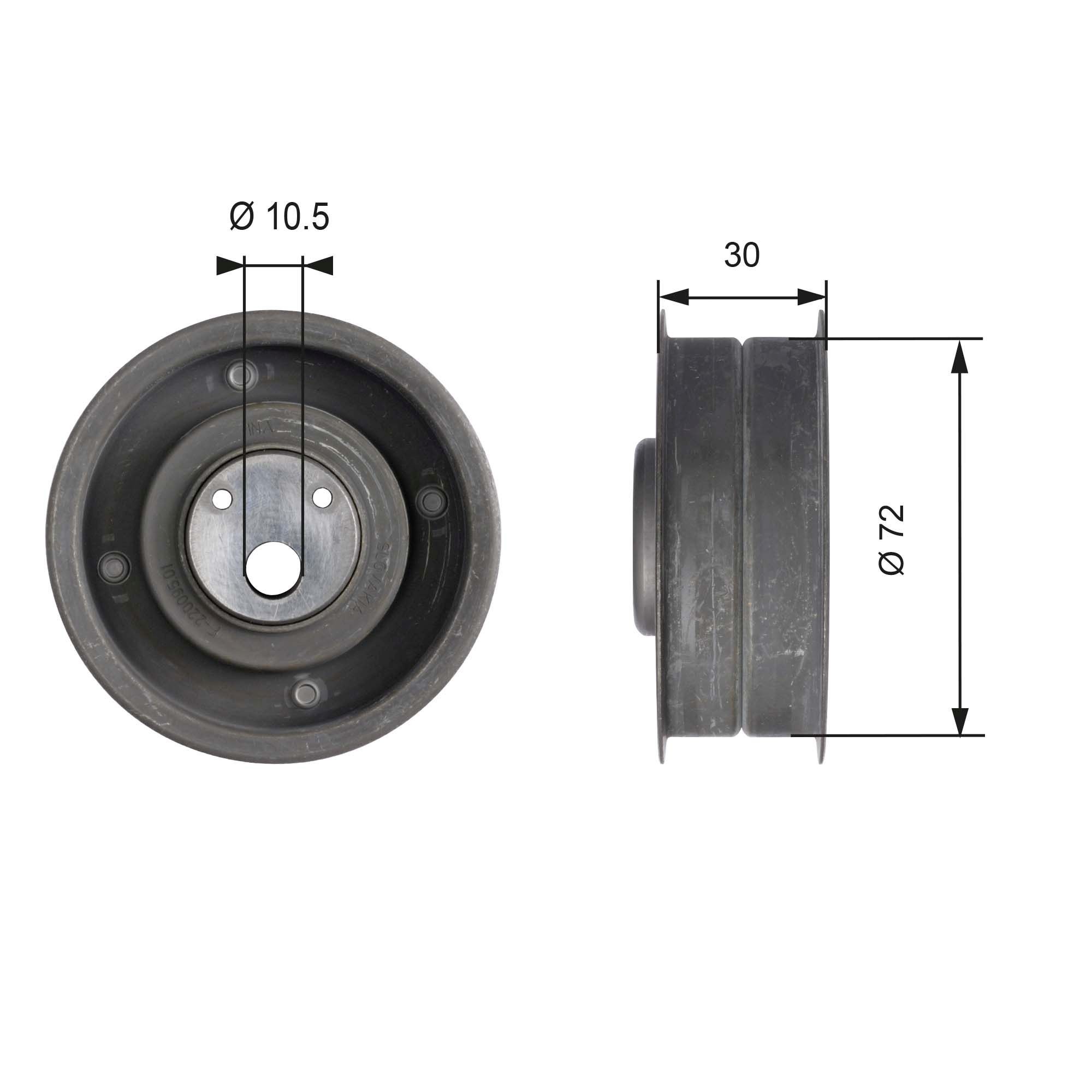 GATES Timing belt tensioner pulley T41080 GATES T41080 genuine Audi 90 B3 timing belt tensioner pulley price