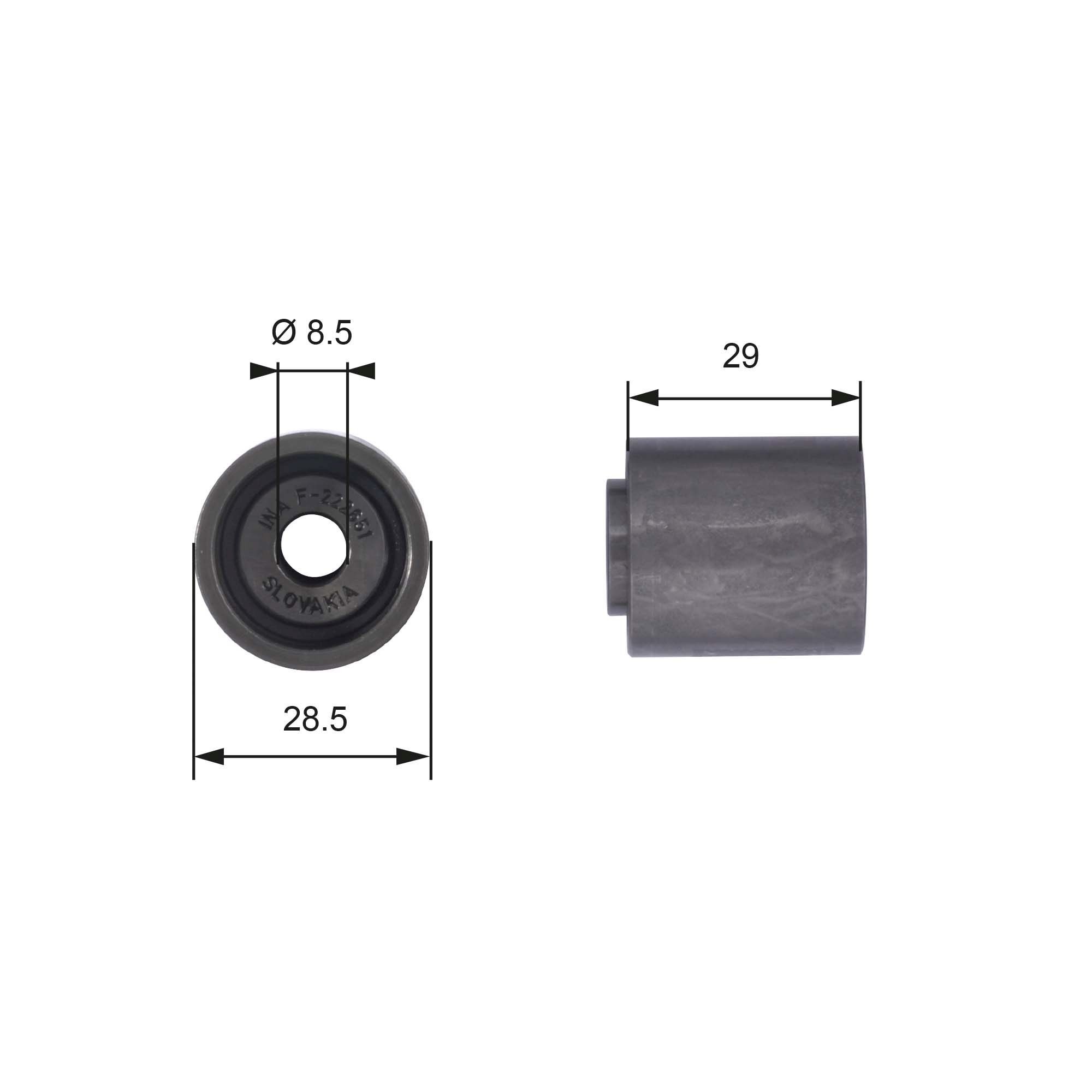 GATES Løpehjul T42045 Styrerulle-kilerem tannrem GATES TRANSIT T42045 billige