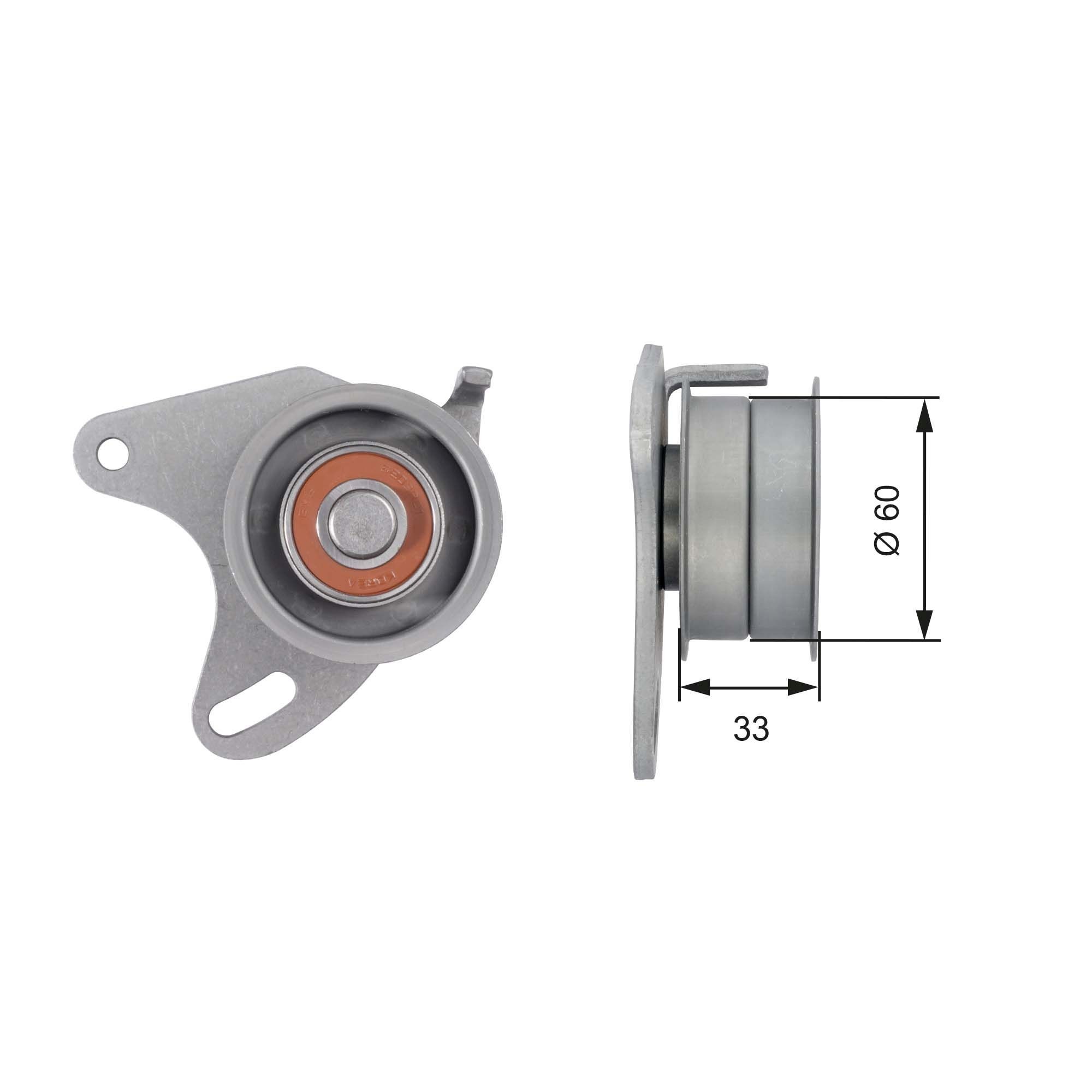 GATES Spanrol, distributieriem T42129 GATES T42129 Spanrol, tandriem Volkswagen LT originele