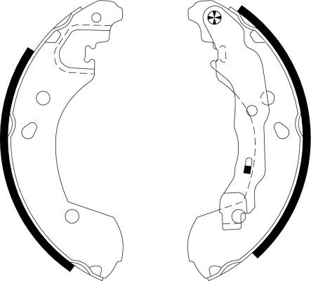 TEXTAR Bromsbacksats 91062600 91062600 Bromsbackar TEXTAR HYUNDAI COUPE