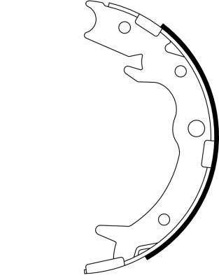 TEXTAR Handbrake shoes 91062800 TEXTAR 91062800 Honda Legend KB 4 emergency brake kit replacement