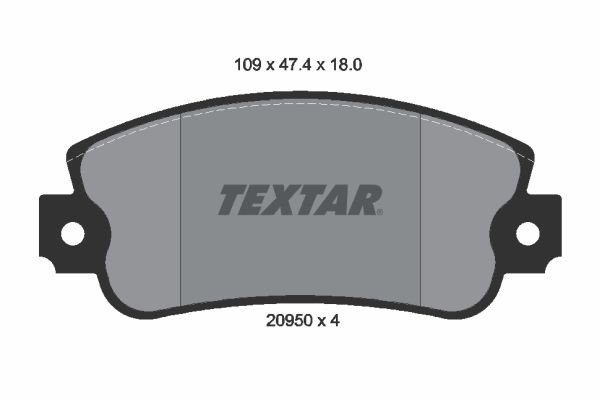 Bremžu kluči TEXTAR 2095005 TEXTAR 2095005 Bremžu kluči FIAT UNO 2008