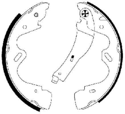 TEXTAR Σετ σιαγόνων φρένων 91065100 91065100 Σιαγόνων φρένων NISSAN NV200 TEXTAR