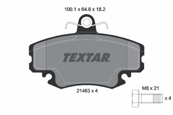 TEXTAR Brzdové doštičky/platničky 2146306 Športové brzdové doštičky TEXTAR LODGY 2146306 lacné