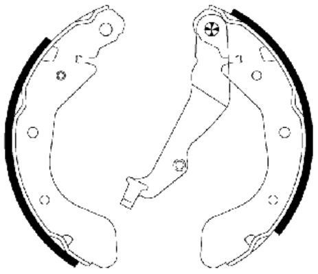 Bremsesko sett TEXTAR 91062500 TEXTAR 91062500 Bremsesko CHEVROLET KALOS 2013