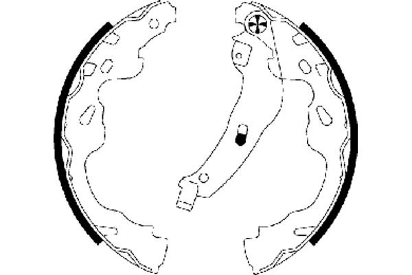 TEXTAR Remschoenset 91064500 91064500 Trommelrem PEUGEOT 206 TEXTAR