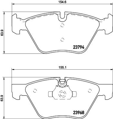 MINTEX Piduriklotsid MDB2692 Sport piduriklotsid BMW MINTEX MDB2692
