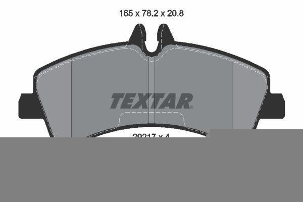 TEXTAR Kit pastiglie freni 2921702 2921702 Pastiglie freno sportive TEXTAR MERCEDES-BENZ Classe V costo