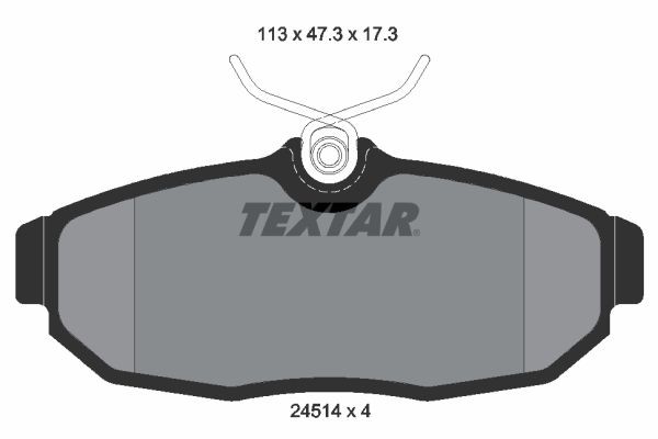 TEXTAR Plaquettes de frein 2451401 2451401 Plaquette FORD USA MUSTANG TEXTAR