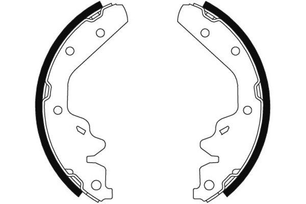 TEXTAR Brake Shoe Set 91063800 91063800 TEXTAR brake shoes LEXUS LS