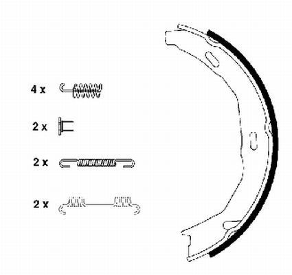TEXTAR Σετ σιαγόνων φρένων, χειρόφρενο 91066900 Χειρόφρενο TEXTAR 900 91066900 φθηνά