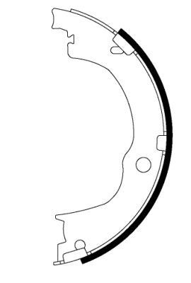 TEXTAR Bremseskosett, håndbrems 91067100 91067100 Håndbrekk CHEVROLET MATIZ TEXTAR
