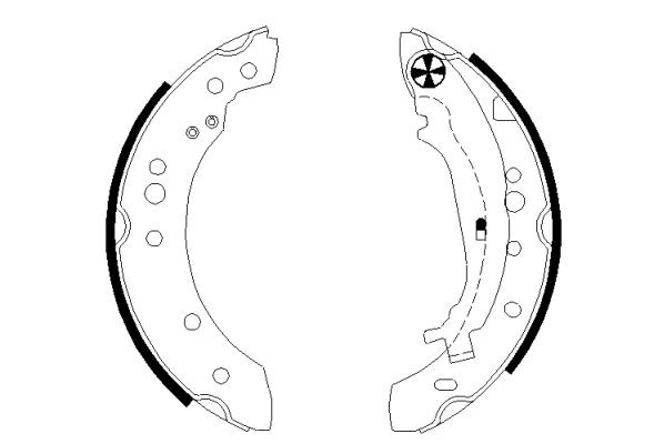 TEXTAR Brake Shoe Set 91068800 ABARTH RITMO TEXTAR brake shoes 91068800