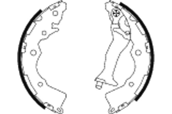 TEXTAR Piduriklotside komplekt 91068900 Trummelpidur TEXTAR Hyundai SANTA FE 91068900