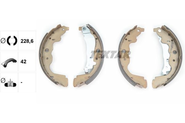 TEXTAR Brake Shoe Set 91069300 91069300 TEXTAR brake shoes for ABARTH RITMO