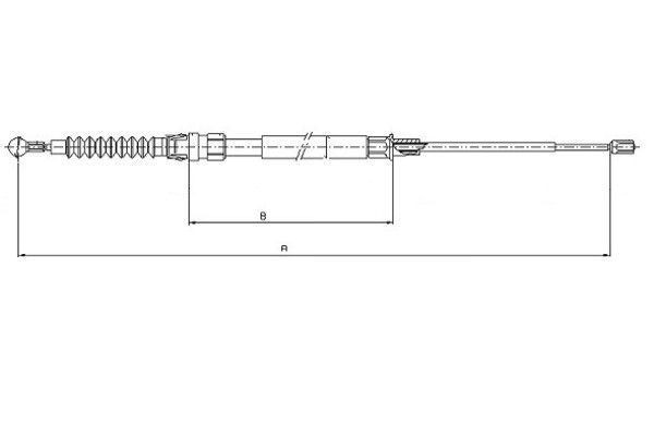 TEXTAR Handbromsvajer 44006600 44006600 TEXTAR handbromsvajer CHEVROLET S10
