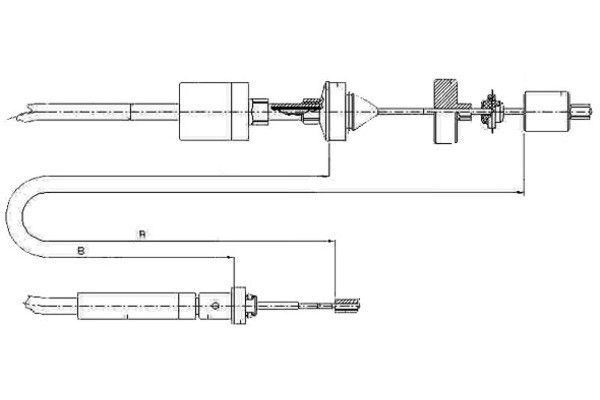 TEXTAR Koblingskabel 58012900 Koblingskabel TEXTAR Renault SUPER 5 58012900