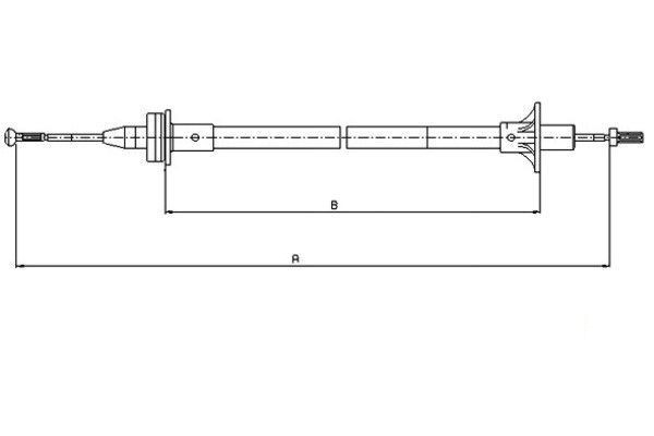TEXTAR Koblingskabel 58007300 TEXTAR 58007300 Fiesta Mk3 Courier (F3L, F5L) Koblingskabel pris