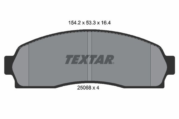 TEXTAR Bromsbelägg 2506801 TEXTAR 2506801 Bromsbelägg FORD USA Explorer Mk2 (UN105) 4.0 207 hk 1997