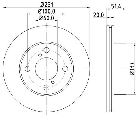 MINTEX Δισκόπλακα MDC2167 Αγωνιστικές δισκόπλακες MINTEX SUZUKI MDC2167