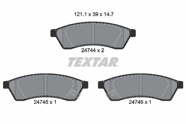 Bremžu kluči TEXTAR 2474401 TEXTAR 2474401: Bremžu kluči Chevy EPICA 2024