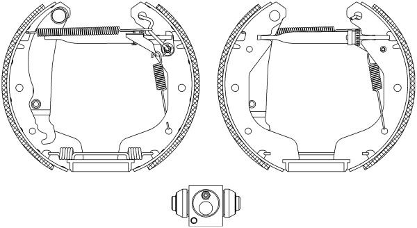TEXTAR Jarrukenkäsarja, rumpujarru 84044801 84044801 TEXTAR Shoe Kit Pro Rumpujarru CHEVROLET LANOS