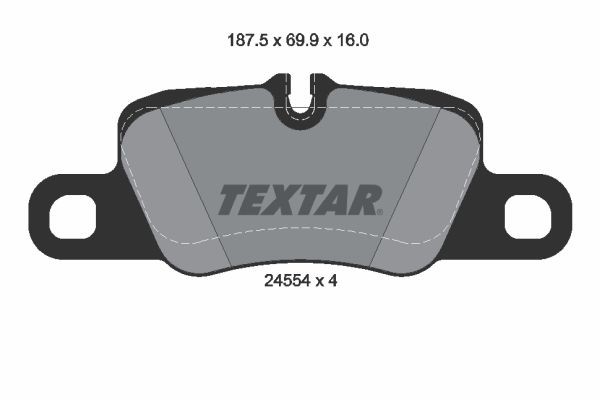 TEXTAR Bremseklodser 2455402 TEXTAR 2455402 Bremseklodser PORSCHE 911 Coupe (991) 4.0 GT3 RS / R 500 HK 2020