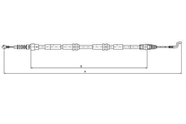 TEXTAR Handbromsvajer 44046500 44046500 TEXTAR bromsvajer CHRYSLER ASPEN