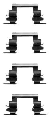 TEXTAR Kit d'accessoires, plaquette de frein à disque 82507300 82507300 Kit d'accessoires, plaquette de frein à disque HYUNDAI GALLOPER TEXTAR
