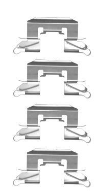 TEXTAR Accessory Kit, disc brake pads 82512900 Mazda DE Brake pad fitting kit 82512900 TEXTAR