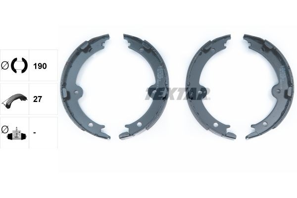 TEXTAR Handremschoenen 91074000 Chevrolet CAPTIVA Handremschoenen TEXTAR 91074000