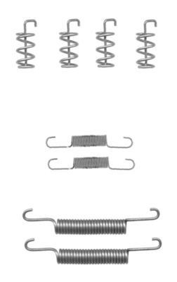 TEXTAR Tilbehørsett, håndbremsesko 97034800 Tilbehørsett bremsesko MITSUBISHI TEXTAR 97034800