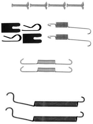 TEXTAR Accessory Kit, brake shoes 97037400 BMW TEXTAR brake shoe fitting kit 97037400