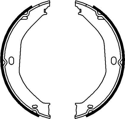 TEXTAR Handbremsbeläge 91071700 91071700 Bremsbackensatz Feststellbremse JEEP PATRIOT TEXTAR kaufen