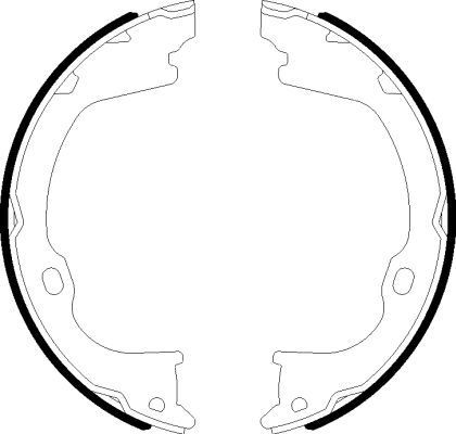 TEXTAR Jogo de maxilas de travão, travão de estacionamento 91078500 91078500 Travão de estacionamento JEEP GRAND CHEROKEE TEXTAR