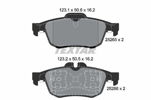Bremseklosser TEXTAR 2526501 TEXTAR 2526501 Bremsebelegg RENAULT TALISMAN 2014