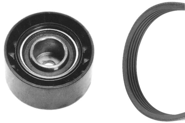 BOSCH Jeu de courroies trapézoïdales à nervures 1 987 948 691 BOSCH Kit de courroie d'accessoire MERCEDES-BENZ 1 987 948 691